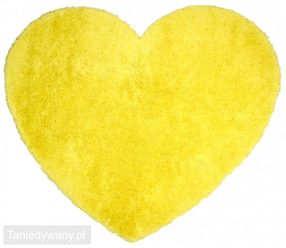 Obrazek VELVET Nieregularny Heart Yellow