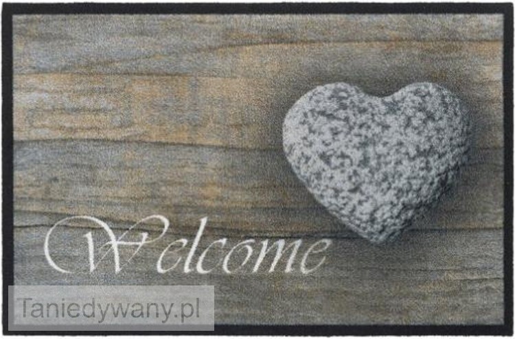 Obrazek Wycieraczka Print Welcome Stone Heart